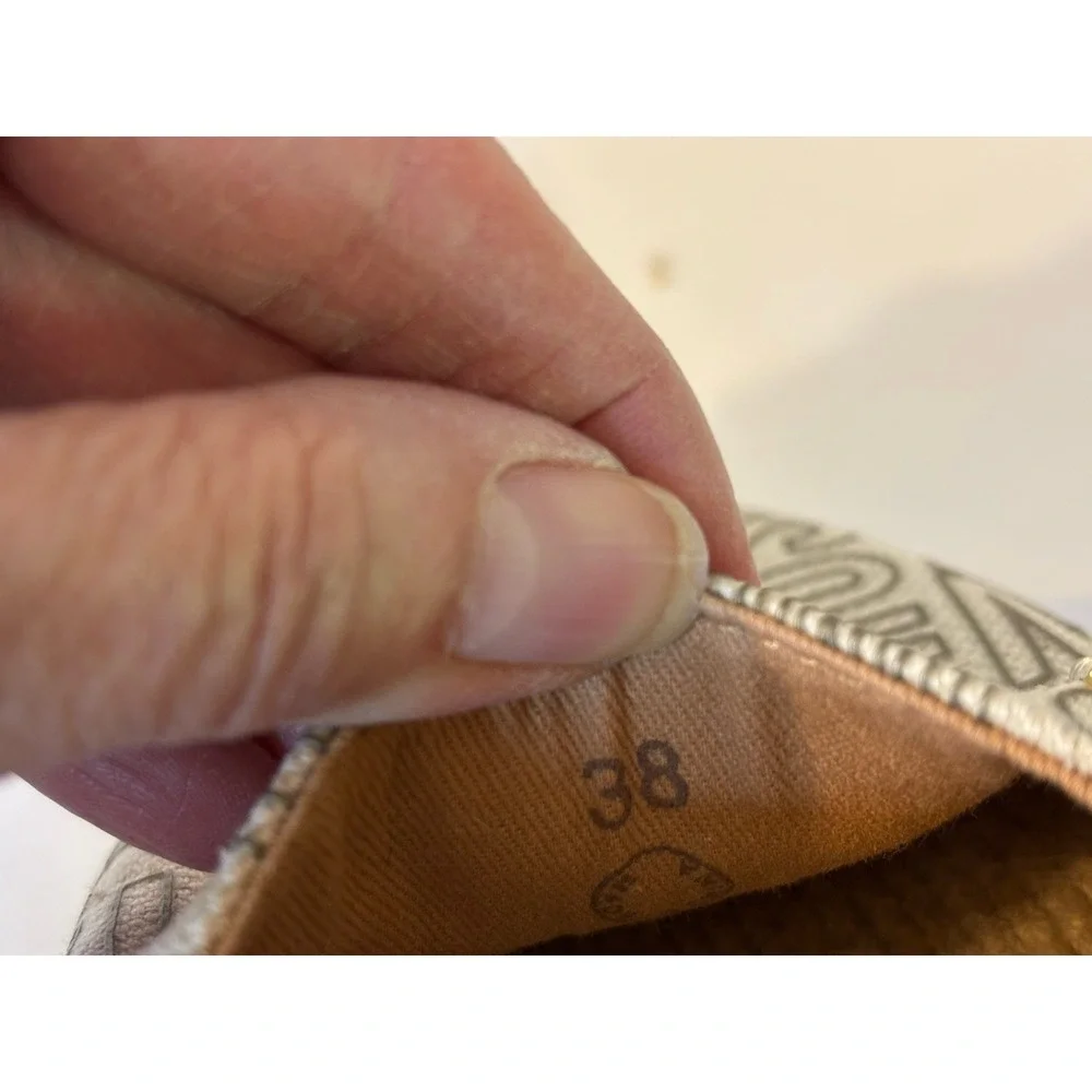 LOVE MOSCHINO Logo Beige Canvas Espadrilles 38 US‎ 8 Platform